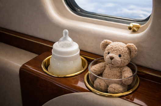 Как организовать перелет на частном самолете с новорожденным